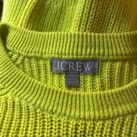 J CREW Cotton Fisherman Ribbed Knit Sweater Top Sz Small - Picture 4 of 5